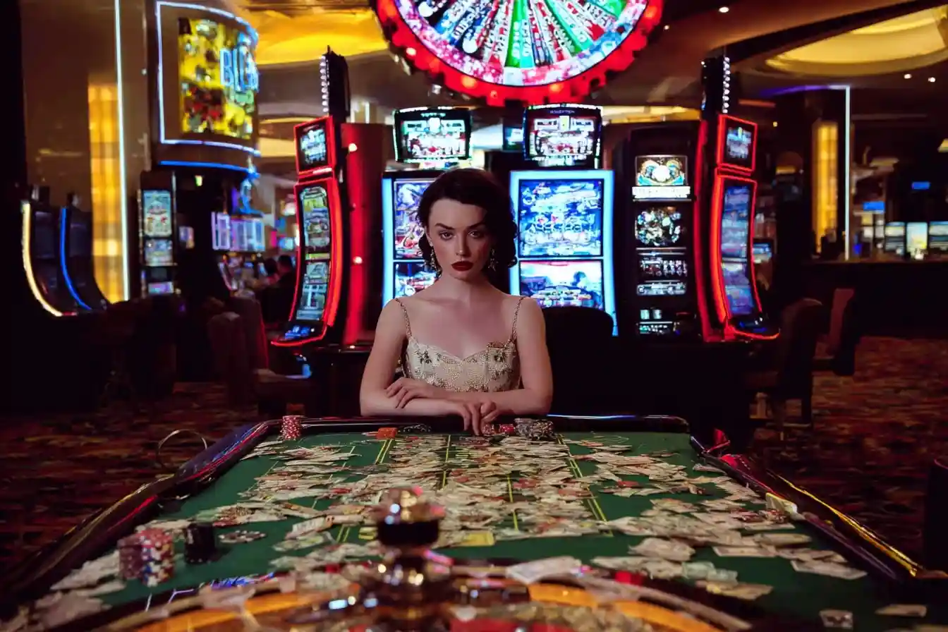 A variety of Vegas slot machines showcasing different styles and themes.